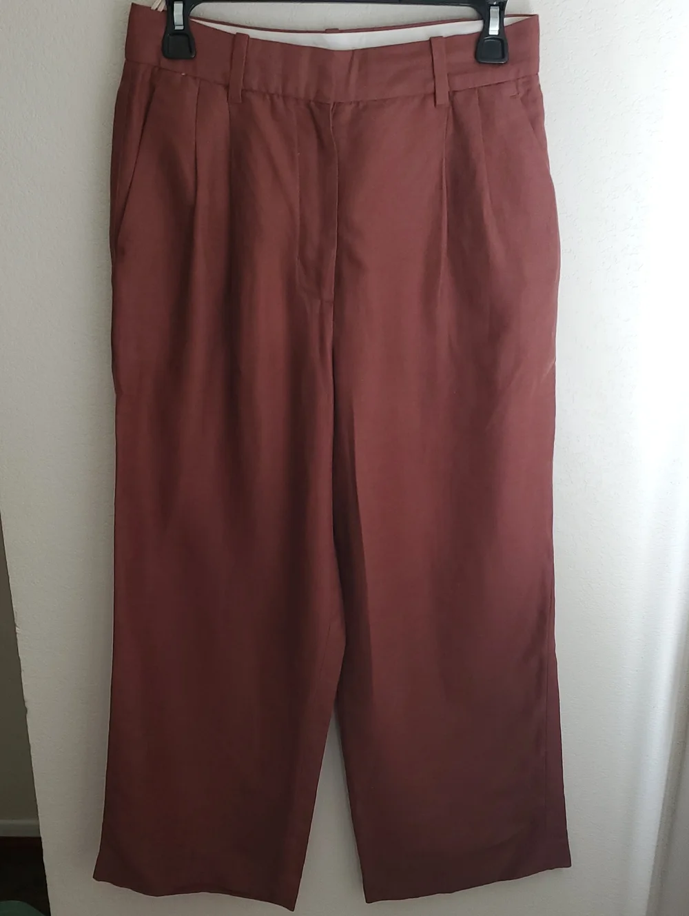 NWOT Wilfred Aritzia The Effortless Pant Cropped Cruise Linen Blend Sz 6